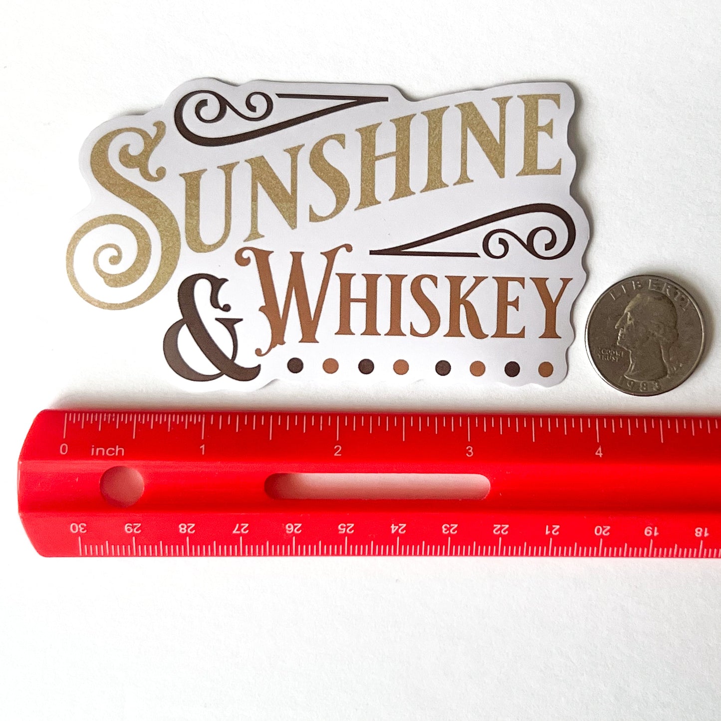 Sunshine and Whiskey Matte Sticker